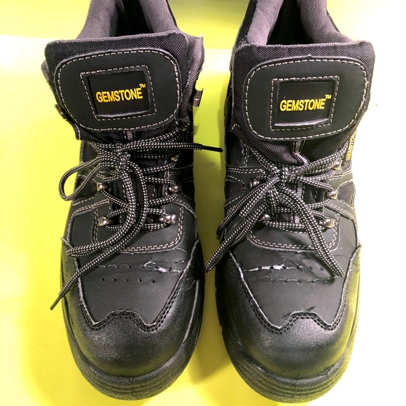 Gemstone black steel toe safety shoe size 11. - Picture 2 of 8